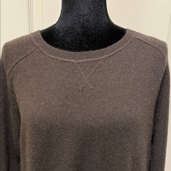 J. Jill Dark Brown Cashmere Long Sleeve Dress - Picture 3 of 8